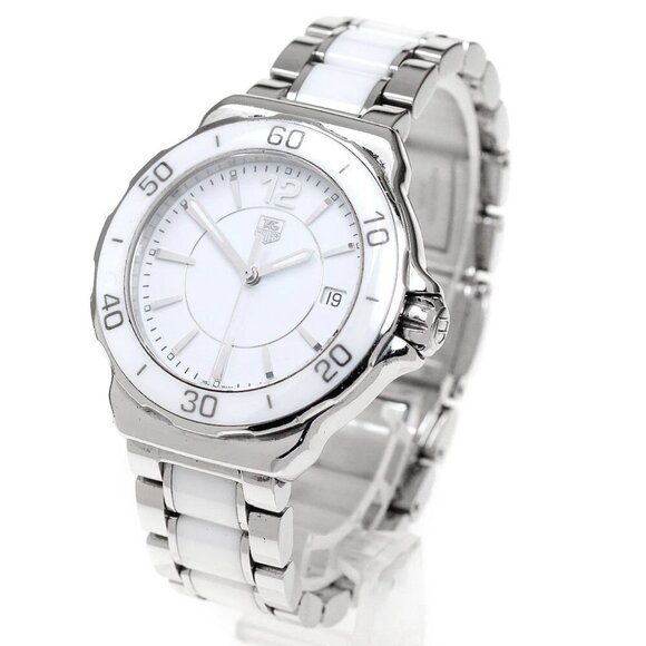 TAG HEUER Formula 1 WAH1211 Date White Dial Quartz Ladies Watch - Picture 2 of 6